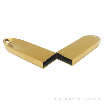 Metal Gold usb memory stick, 1 to 32GB Memory Capacity, Wholesale Price, with Free Sample and Logo